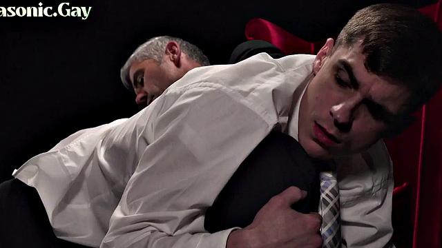 Religious stud gets dildofucked by masonic DILF