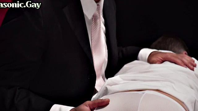 Religious stud gets dildofucked by masonic DILF