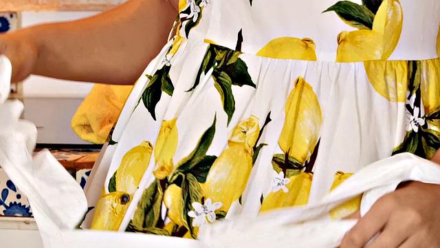 Watch this tattooed kitchen goddess get off solo with her trimmed pussy and earrings