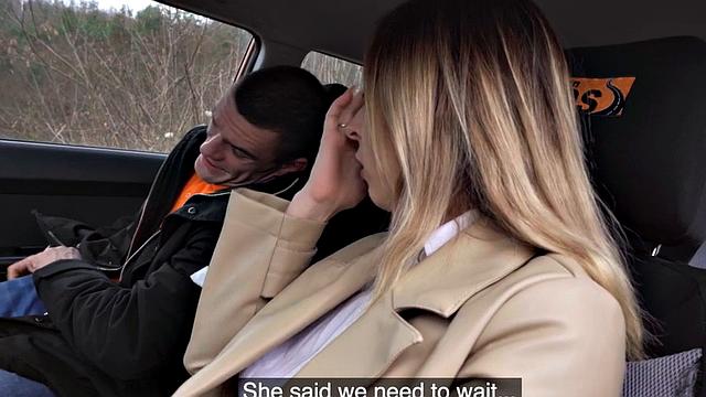 Amateur busty babe fucked outdoors by instructor