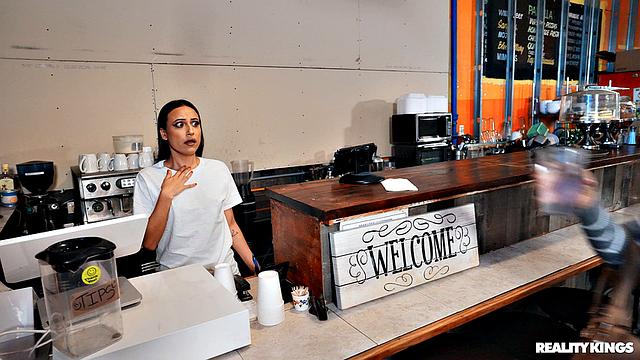 Karen Fucks Coffee Shop Girl