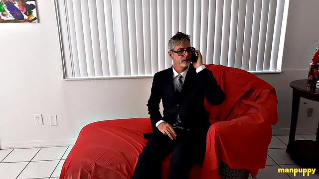 Businessman in pantyhose drops his briefcase and Richard Lennox picks up something harder
