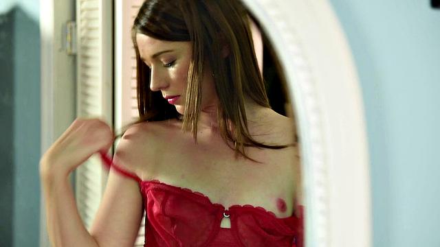 Babyfaced Emma is a flat 18-year-old who can't stop masturbating