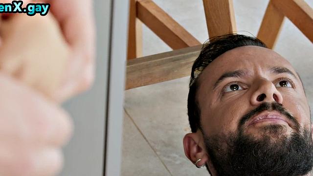 Manly worker barebacked by boss in doggystyle