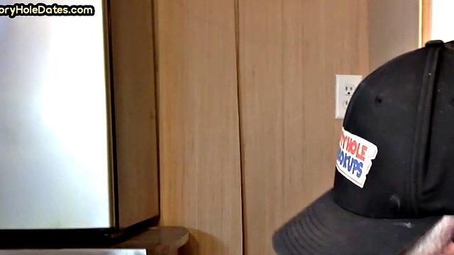 Gaydaddy adores sucking gloryhole dick and gets fucked in ass