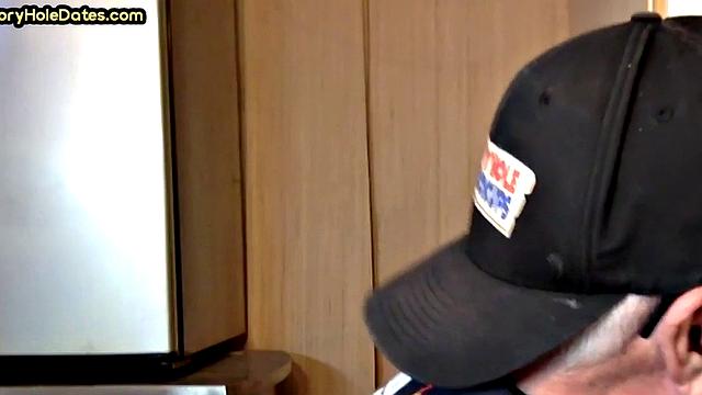 Gaydaddy adores sucking gloryhole dick and gets fucked in ass