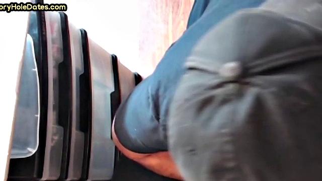 Gaydaddy adores sucking gloryhole dick and gets fucked in ass