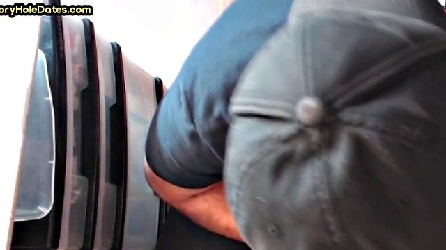 Gaydaddy adores sucking gloryhole dick and gets fucked in ass