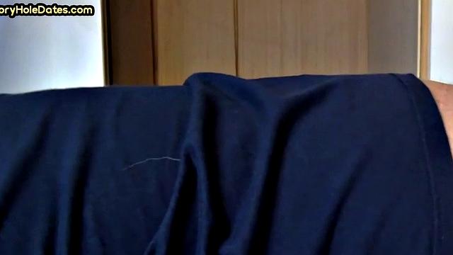 Gaydaddy adores sucking gloryhole dick and gets fucked in ass