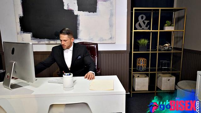 Cute office babe gets smashed by guys