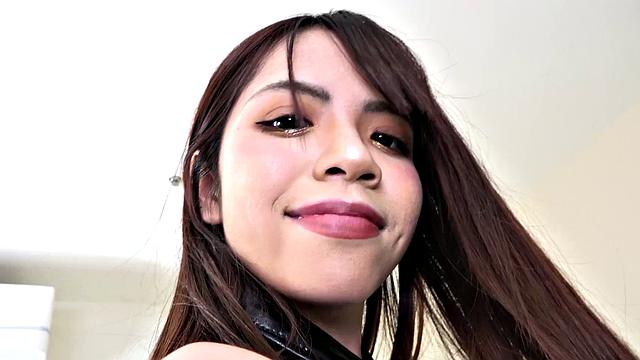 Tugumi Honjyo has a lovely hairy pussy she shows today