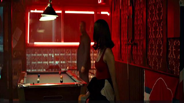 Zoey Deutch gets naughty in the billiards room while showing off her sexy curves in a sexy interracial video