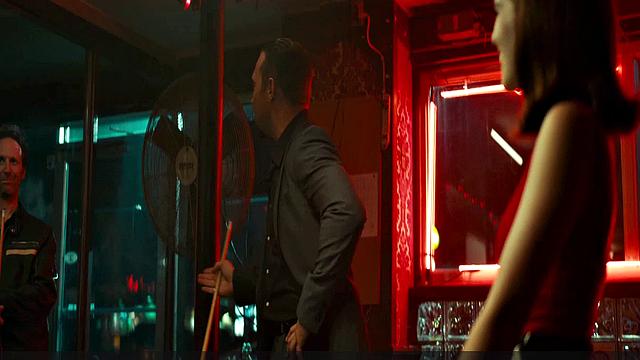 Zoey Deutch gets naughty in the billiards room while showing off her sexy curves in a sexy interracial video