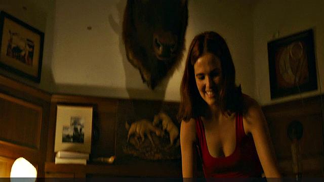 Zoey Deutch gets naughty in the billiards room while showing off her sexy curves in a sexy interracial video