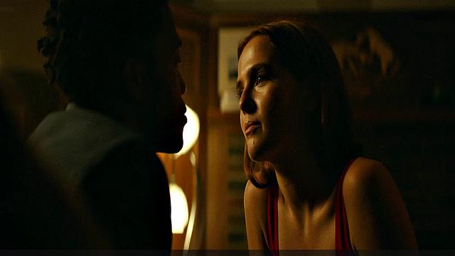 Zoey Deutch gets naughty in the billiards room while showing off her sexy curves in a sexy interracial video