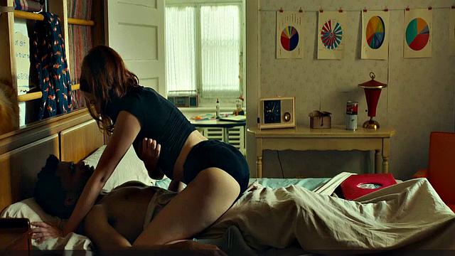 Zoey Deutch gets naughty in the billiards room while showing off her sexy curves in a sexy interracial video