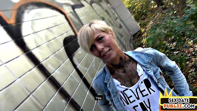 Real German MILF fucked outdoor in POV by sex date