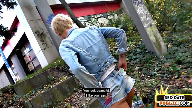 Real German MILF fucked outdoor in POV by sex date