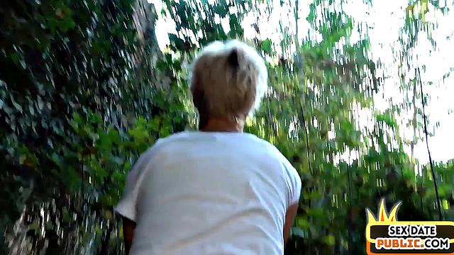 Real German MILF fucked outdoor in POV by sex date