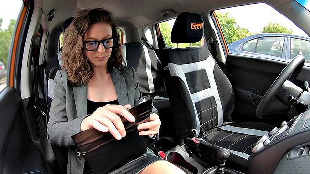 Naughty Czech MILF instructor teaches student how to please her in high heels