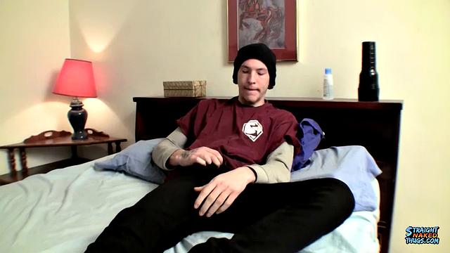 Straight Guy Bangs Fleshlight - Jake Reid