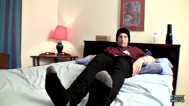 Straight Guy Bangs Fleshlight - Jake Reid