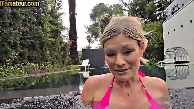 Big-titted MILF banged in POV