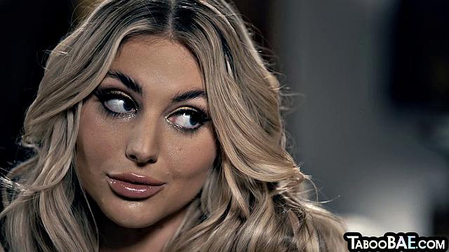 Busty blonde sidefucked by lover