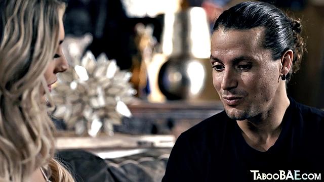 Busty blonde sidefucked by lover