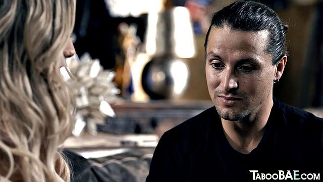 Busty blonde sidefucked by lover