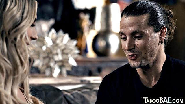 Busty blonde sidefucked by lover