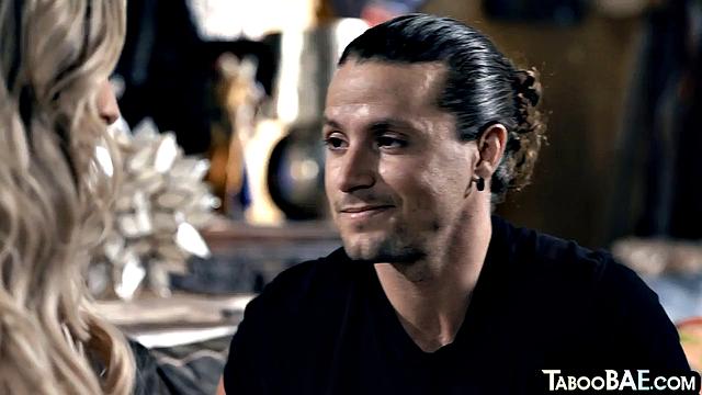 Busty blonde sidefucked by lover