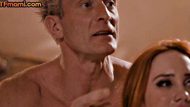 DTF stepmom rides and deepthroats cock in forbidden threesome