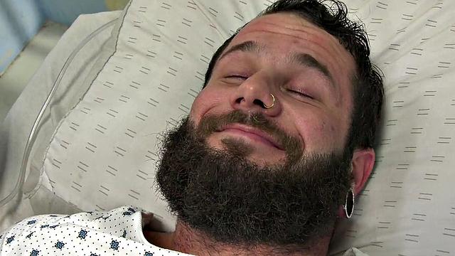 Nurse wanking patient in hospital threesome