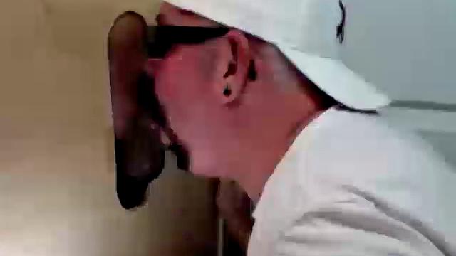 Gloryhole Black Cock Suck and Fuck