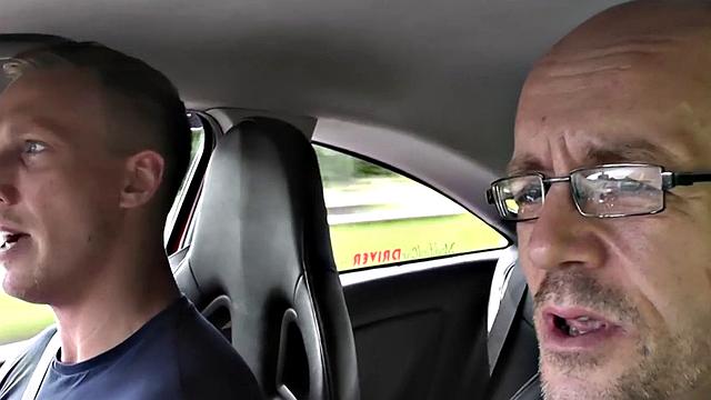 Curvy UK wench hammered by Luke and his mate