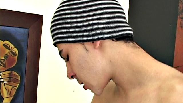 These two smooth Latin twinks head straight indoors for afternoon delight, getting naked and enjoying dick sucking and ass licking.