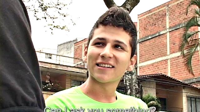 These two smooth Latin twinks head straight indoors for afternoon delight, getting naked and enjoying dick sucking and ass licking.