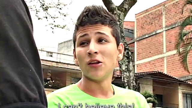 These two smooth Latin twinks head straight indoors for afternoon delight, getting naked and enjoying dick sucking and ass licking.