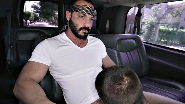 Fooled amateur jock gets sucked by gay till facial.