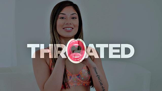 Throated - Hot Babe Face Fucked And Throated Good