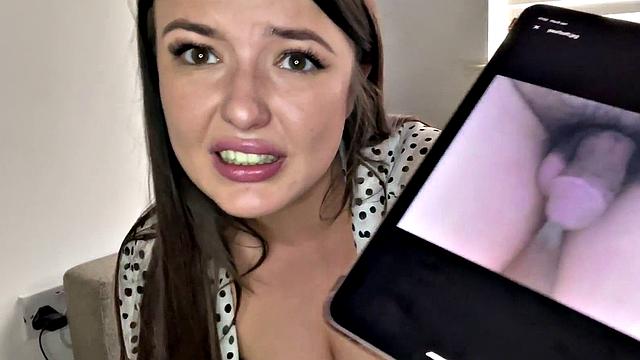 Solo babe talks humiliative 4 losers with tiny dickie