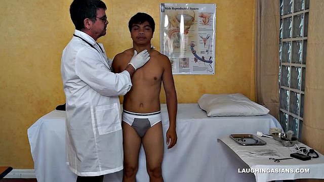 Cute and sexy Asian twink Vahn Valdez visits Doctor Tickles for his annual exam. This ticklish Asian boy has no idea what's in store for him.