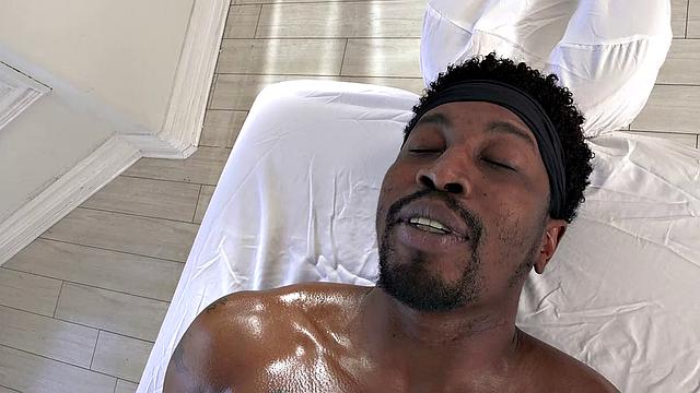 Blonde Masseuse Ashley Lane Is in the Mood for Isiah Maxwell's Big Black Cock