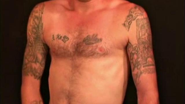 At 5' 10" and 145 pounds, this 31 year old plumber loves tattoos. Jeremiah even has one on his cock! Georgia Tech fan is friendly and easy going. He is very straight, but loves showing off his stuff. Works for me!