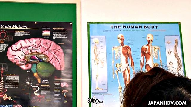 Cute Julia Nanase with two horny dudes