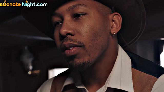 Western cowboy threesome