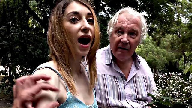 HUNT4K. Cheerful girl found man to sneak into her pussy next to her hubby