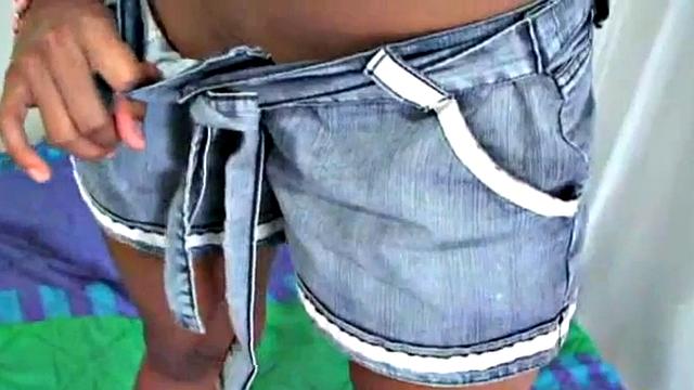 Watch how young Latina teen Tobie Teens flaunts her tiny tits and fingers herself in hot solo action!