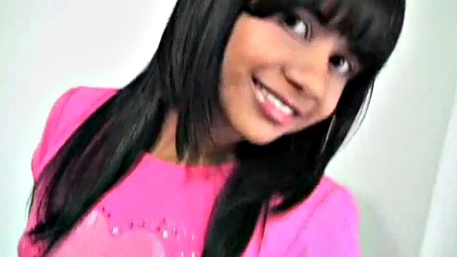 Watch how young Latina teen Tobie Teens flaunts her tiny tits and fingers herself in hot solo action!